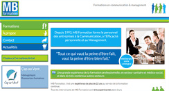 Desktop Screenshot of mbformation.fr